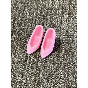 Vintage‎ Barbie Doll Shoes Hot Pink Pointy Closed-Toe High Heels